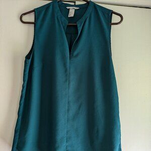 Jewel-toned Band Collar Top from H&M